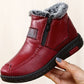 Stride Well Non-slip Winter Leather Boots Womens